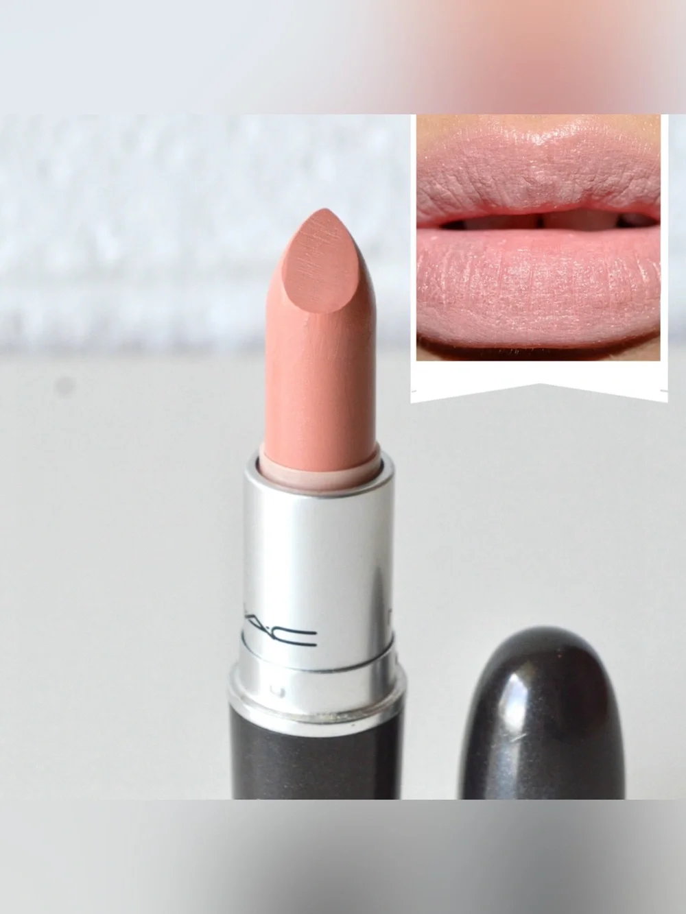 MAC Cosmetics Lipstick *HUE* Discontinued Rare Perfect Pink Nude Like New